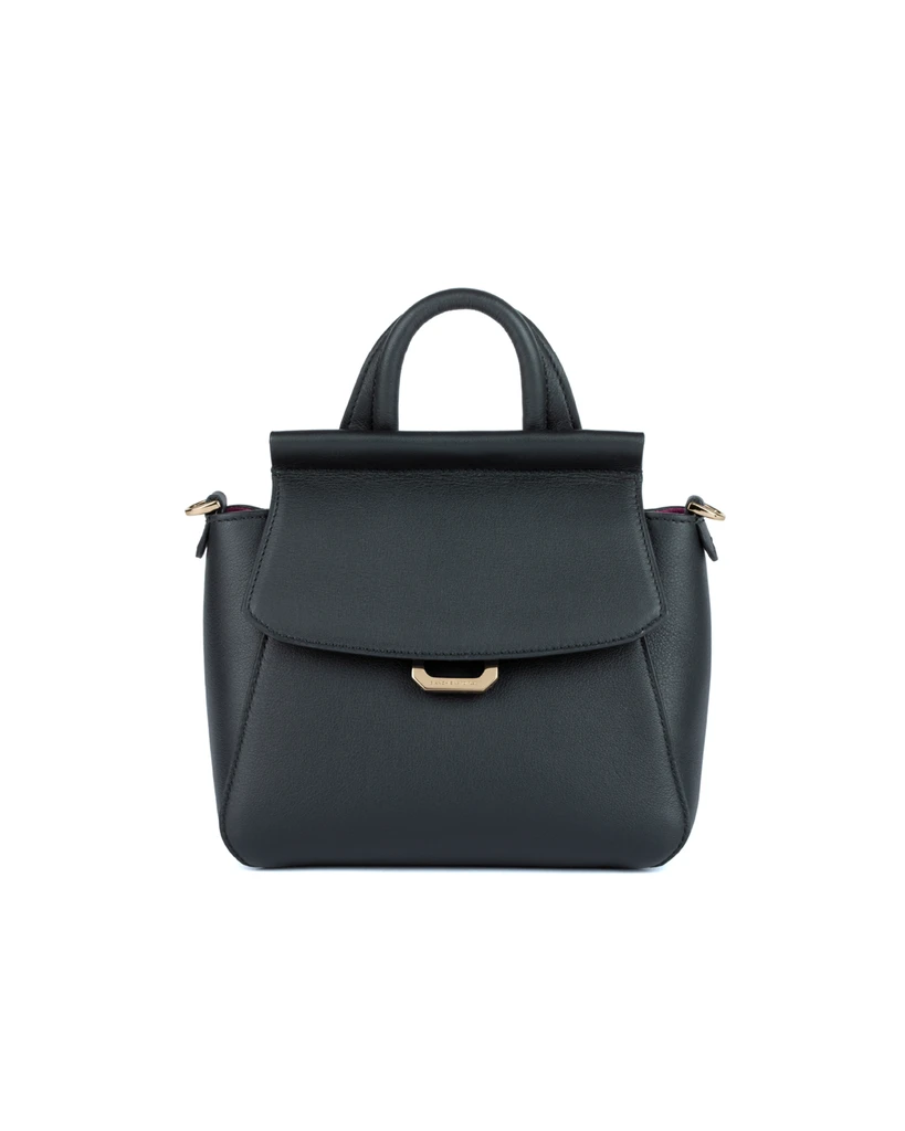 WB0139.VIT.900 LG NOVELLA S IN CALF LEATHER NERO CARBONE LIGHT GOLD