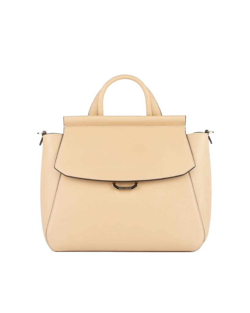 WB0129.VIT.9021 LG NOVELLA M IN CALF LEATHER NATURALE CAPPUCCINO LIGHT GOLD