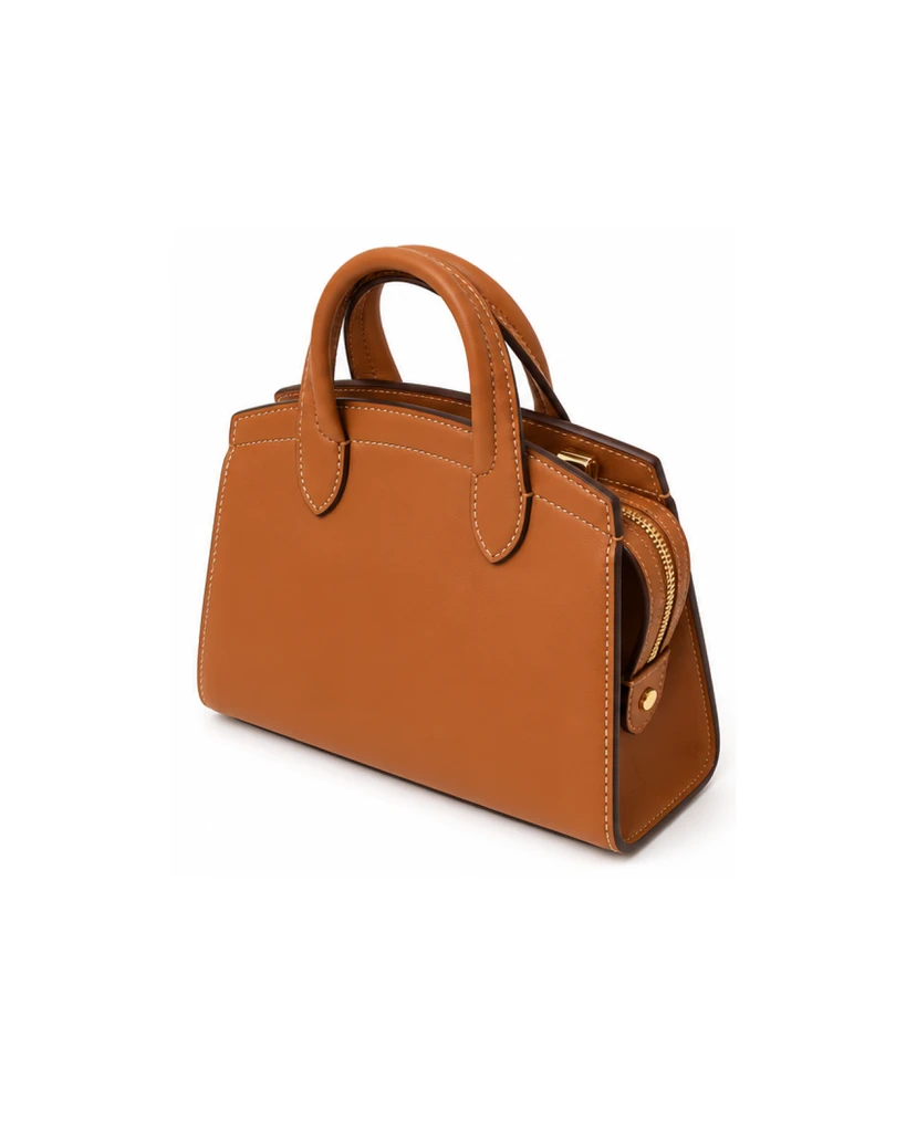 WB0131.VIT.820 LG RIALTO S IN CALF LEATHER MARRONE CANNELLA LIGHT GOLD