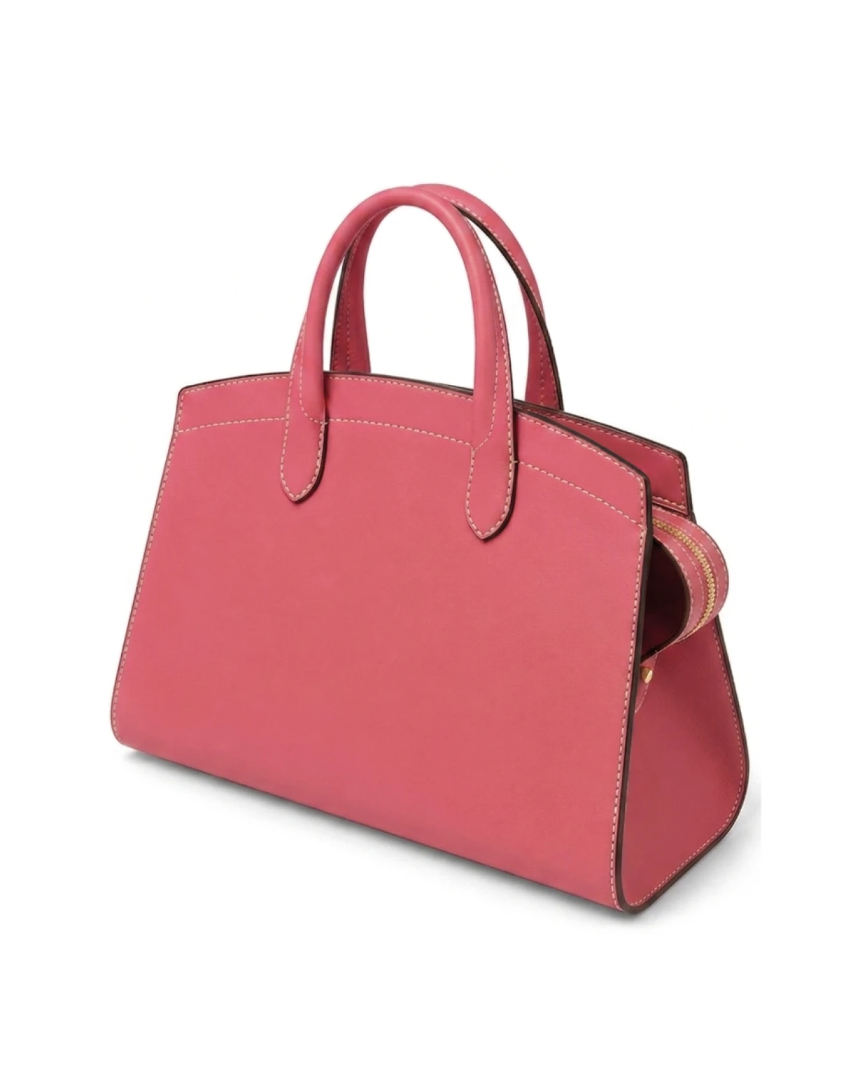 WB0132.VIT.420 LG RIALTO M BAG IN CALF LEATHER ROSA DRAGON FRUIT LIGHT GOLD