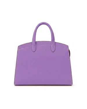 WB0132.VIT.640 LG RIALTO M BAG IN CALF LEATHER VIOLA LAVANDA LIGHT GOLD FRONTALE