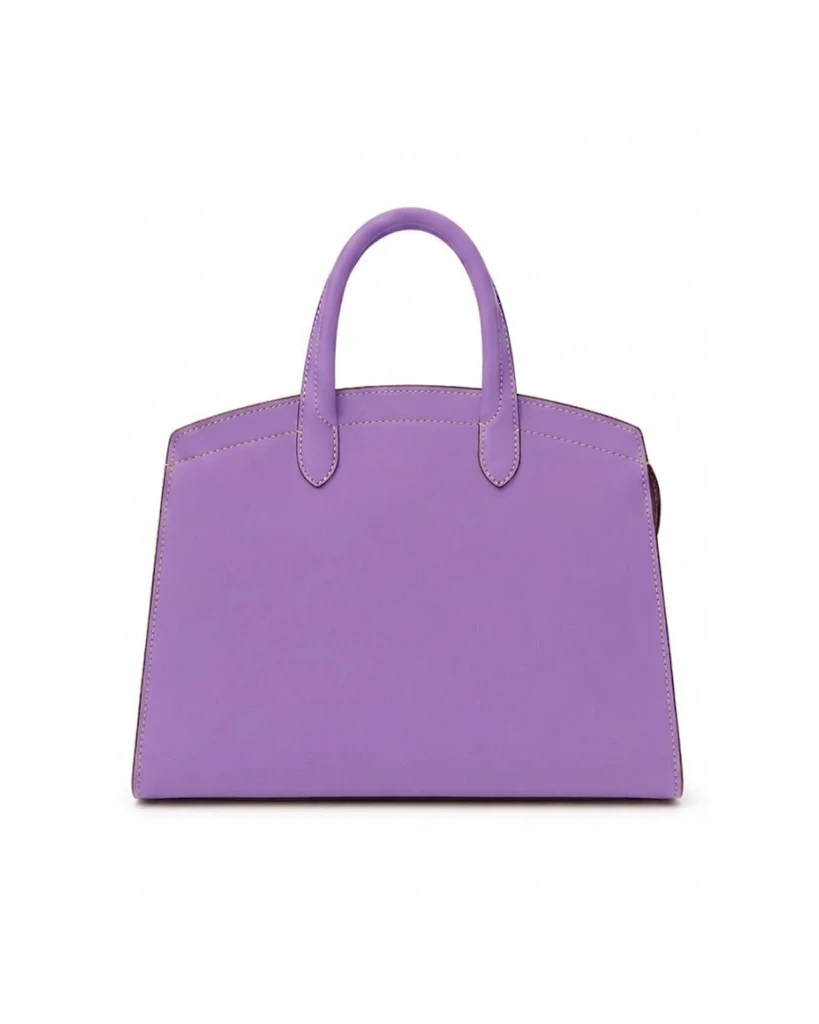 WB0132.VIT.640 LG RIALTO M BAG IN CALF LEATHER VIOLA LAVANDA LIGHT GOLD FRONTALE