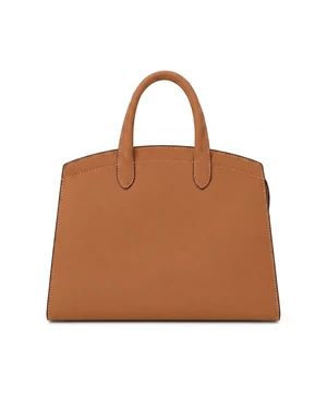 WB0132.VIT.820 LG RIALTO M BAG IN CALF LEATHER MARRONE CANNELLA LIGHT GOLD FRONTALE