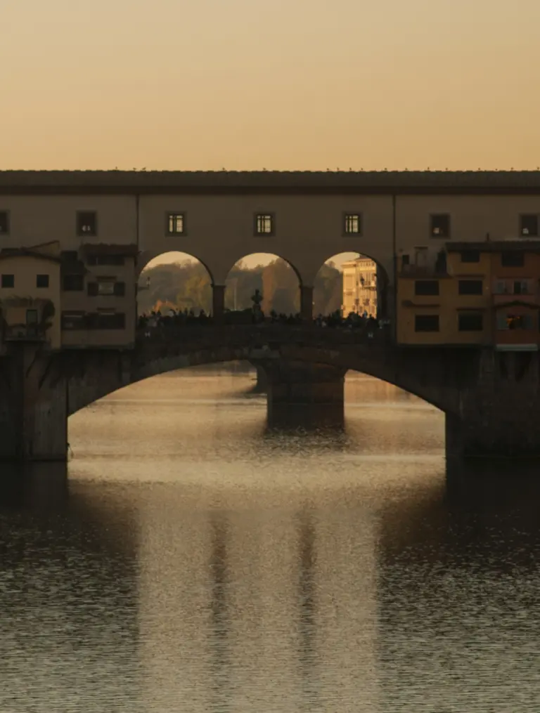 ponte vecchio tramonto